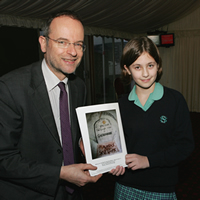 MP Paul Blomfield with Charlotte Mason and her winning design