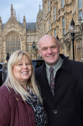 Lawrence Ball and his wife.